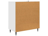 Sideboard High Gloss White 66 x 34.5 x 95 cm Engineered Wood 894899