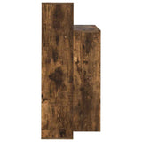 Desk with Shelf Smoked Oak 100 x 40 x 90 cm Engineered Wood 869318