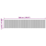 Rug Rectangular Nature 100x500 cm Bamboo 376823