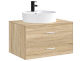 Bathroom Wash Basin Matte Black 40.5 x 40.5 x 15 cm Metal 890233