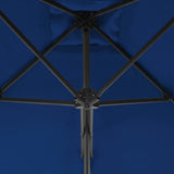 Garden Parasol with Steel Pole Blue 300x230 cm 312521