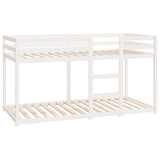 Bunk Bed without Mattress White 90x200 cm Solid Wood Pine 3206505