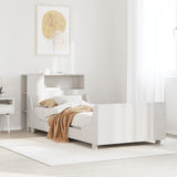 Bed Frame without Mattress White 75x190 cm Small Single Solid Wood Pine 3323792