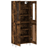 Highboard Smoked Oak 69.5x34x180 cm Engineered Wood 3198374