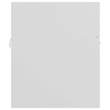 Sink Cabinet with Built-in Basin White Engineered Wood 3070829