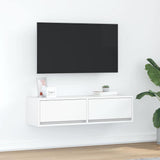 TV Cabinet with Drawer White 100 x 31 x 25.5 cm Engineered wood 861526
