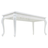Dining Table 179x89x81 cm High Gloss White 246958