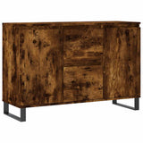 Sideboard Smoked Oak 101.5x35x70 cm Engineered Wood 827217