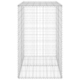 Gabion Wall with Covers Galvanised Steel 100x60x100 cm 147813
