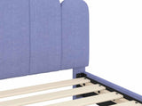 Children's Bed Frame with Headboard Jeans Blue 80 x 200 cm 42011053