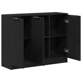 Sideboard Black Oak 90.5 x 30 x 70 cm Engineered Wood 862740