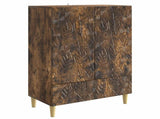 Sideboard Smoked Oak 66 x 34.5 x 95 cm Engineered Wood 895130