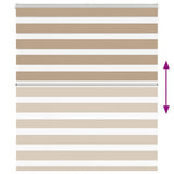 Zebra Blind Sand Brown 125x150 cm Fabric Width 120.9 cm Polyester 4014552
