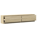 TV Wall Cabinet with LED Sonoma Oak 180x31x38 cm 3307949