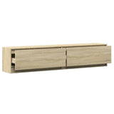 TV Wall Cabinet with LED Sonoma Oak 180x31x38 cm 3307949