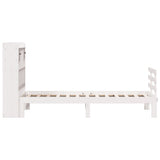 Bookcase Bed without Mattress White 90x190 cm Single Solid Wood Pine 3322783