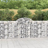 Arched Gabion Baskets 11 pcs 200x30x100/120 cm Galvanised Iron 3146119