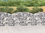 Arched Gabion Basket 150x30x100/120 cm Galvanised Iron 153445
