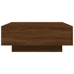 ZNTS Coffee Table Brown Oak 80x80x31 cm Engineered Wood 836587