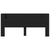 Headboard Cabinet with LED Black 220x16.5x103.5 cm 839274