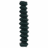 Chain Link Fence 10 x 1 m Steel Green 42004773