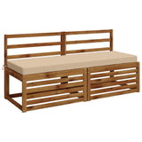 2-Piece Bench Cushions SOEST 2 pcs 100% Polyester Cream 950263