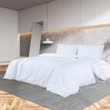 Duvet Cover Set White 260x220 cm Cotton 136173