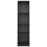 Book Cabinet/TV Cabinet Black 36x30x143 cm Engineered Wood 800145
