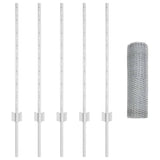 Welded Wire Fence 10 x 0.8 m Hot-Dip Galvanised Steel 3336958