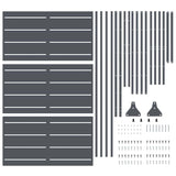 Privacy Screen 100 x 50 x 180 cm Steel Anthracite 868565