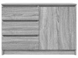 Sideboard with Drawer Grey Sonoma 71x35x65 cm Engineered Wood 861576