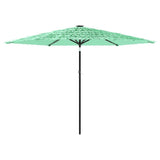 Garden Parasol with Steel Pole Green 288x288x225 cm 4005107