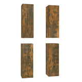 TV Cabinets 4 pcs Smoked Oak 30.5x30x90 cm Engineered Wood 3120329