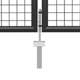 Garden Gate Steel 350x100 cm Anthracite 144323