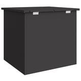 Outdoor Storage Box Black 55 x 50.5 x 50 cm Steel 874574