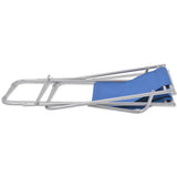 Sunlounger Set of 2 Blue Powder-coated steel frame, PVC seat 42935