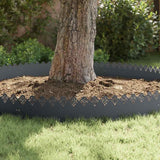 Lawn Edgings 10 pcs Anthracite 103 x 0.05 x 22 cm Steel 874750
