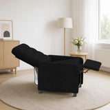 Recliner Chair Black 65 x 93 x 102 cm Fabric 42051309