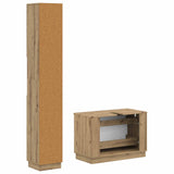 2 Piece Bathroom Cabinet Set HOORN Artisan Oak Engineered Wood 3417557