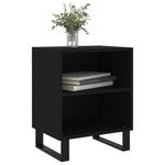 ZNTS Bedside Cabinets 2 pcs Black 40x30x50 cm Engineered Wood 826799