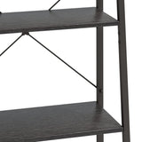 5-Tier Standing Shelf Black 56x35x174 cm 336369