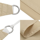 Sunshade Sail Oxford Fabric Triangular 5x7x7 m Beige 135182