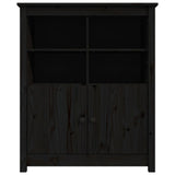 Sideboard Black 83x41.5x100 cm Solid Wood Pine 821516