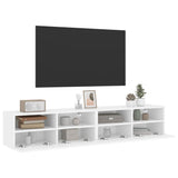 TV Wall Cabinets 2 pcs White 80x30x30 cm Engineered Wood 836869