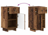 2 Piece Bathroom Cabinet Set EDE Old Wood Engineered Wood 3417988