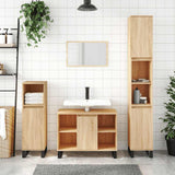 Bathroom Cabinet Sonoma Oak 80x33x60 cm Engineered Wood 831639