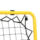Football Rebounder Double Side Adjustable Yellow and Black Steel 4007969