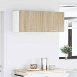 Hanging Cabinet 2 pcs Sonoma Oak and White 50 x 31 x 40 cm 884151