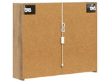 Bathroom Mirror Cabinet Artisian Oak 63.5 x 15.5 x 70 cm 889246