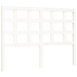 Bed Frame without Mattress White Small Double Solid Wood Pine 3192072